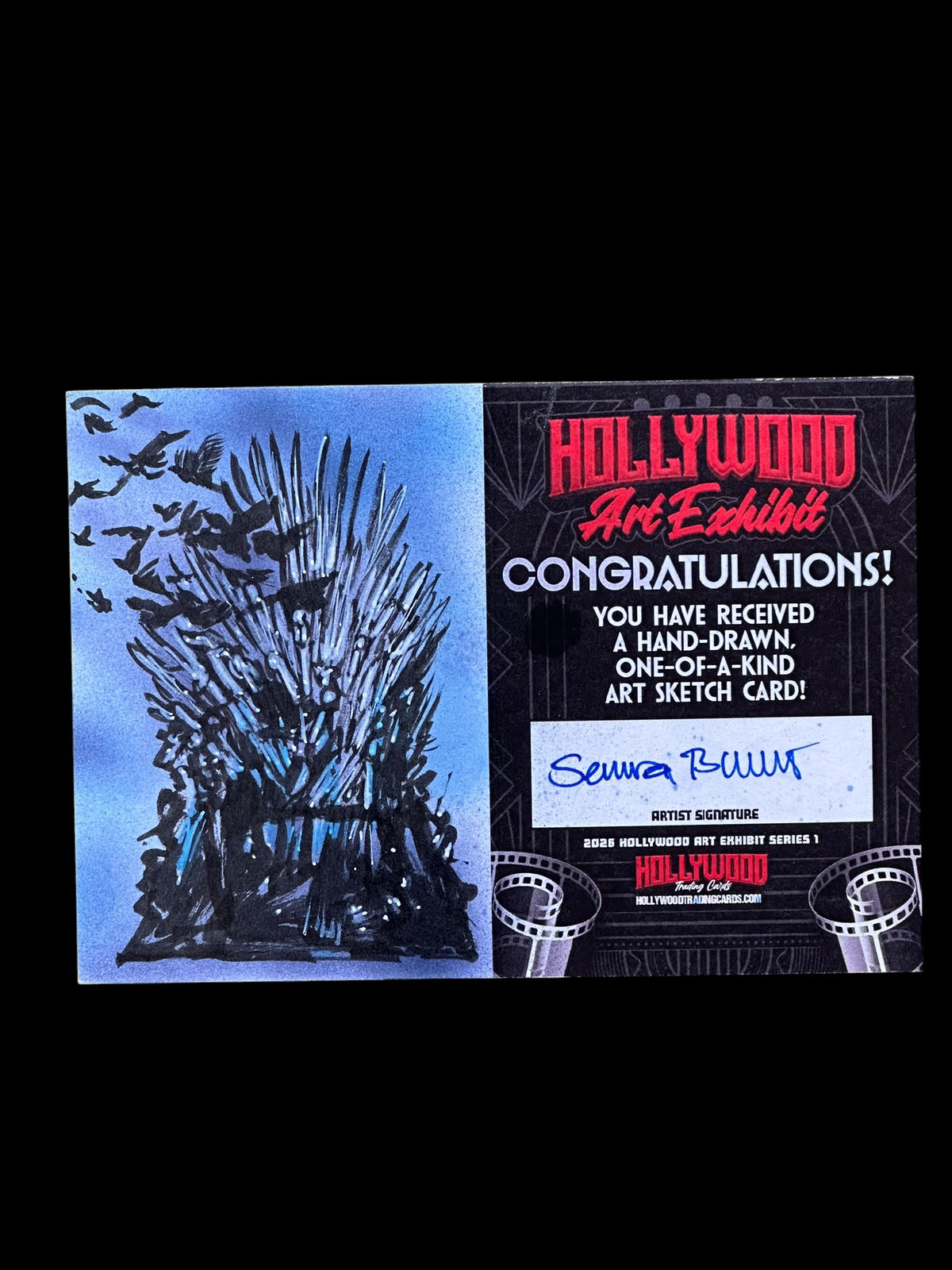2026 Hollywood Art Exhibit GOT - Bastard & Khaleesi Panel Sketch Card 1/1 - Art by Semra Bulut