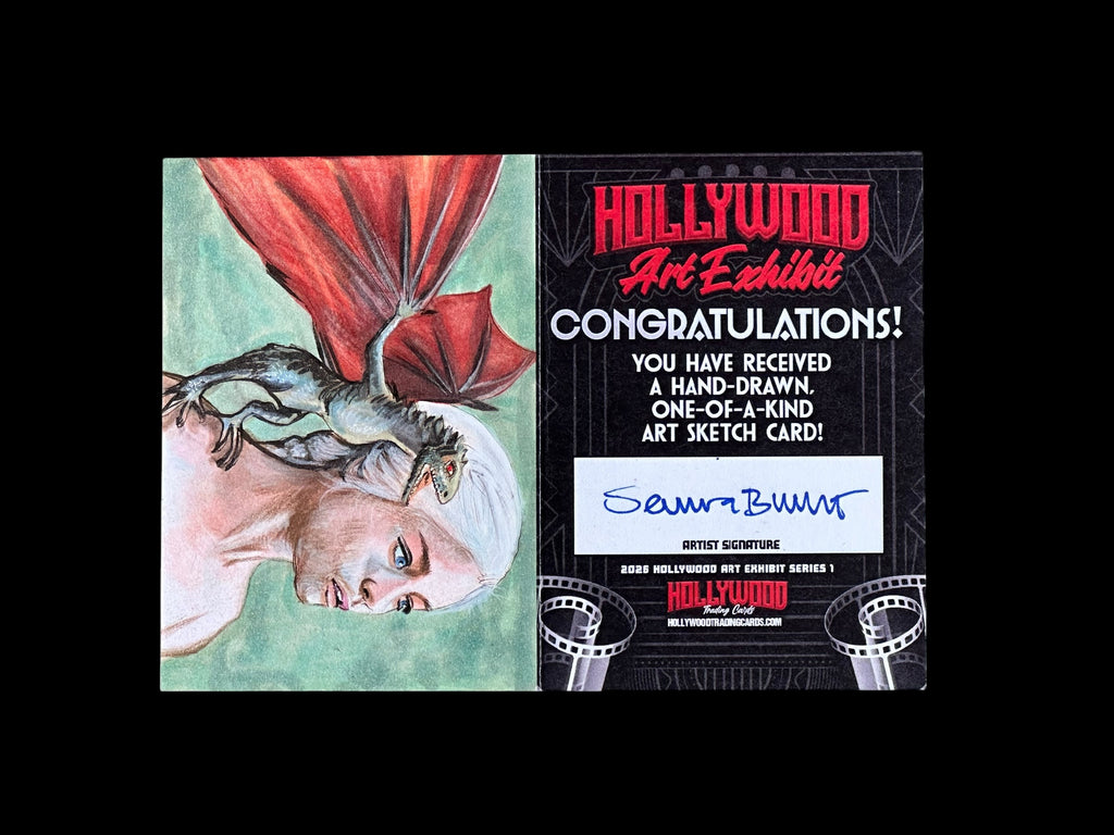 2026 Hollywood Art Exhibit GOT - Targaryen/Snow Panel Sketch Card 1/1 - Art by Semra Bulut