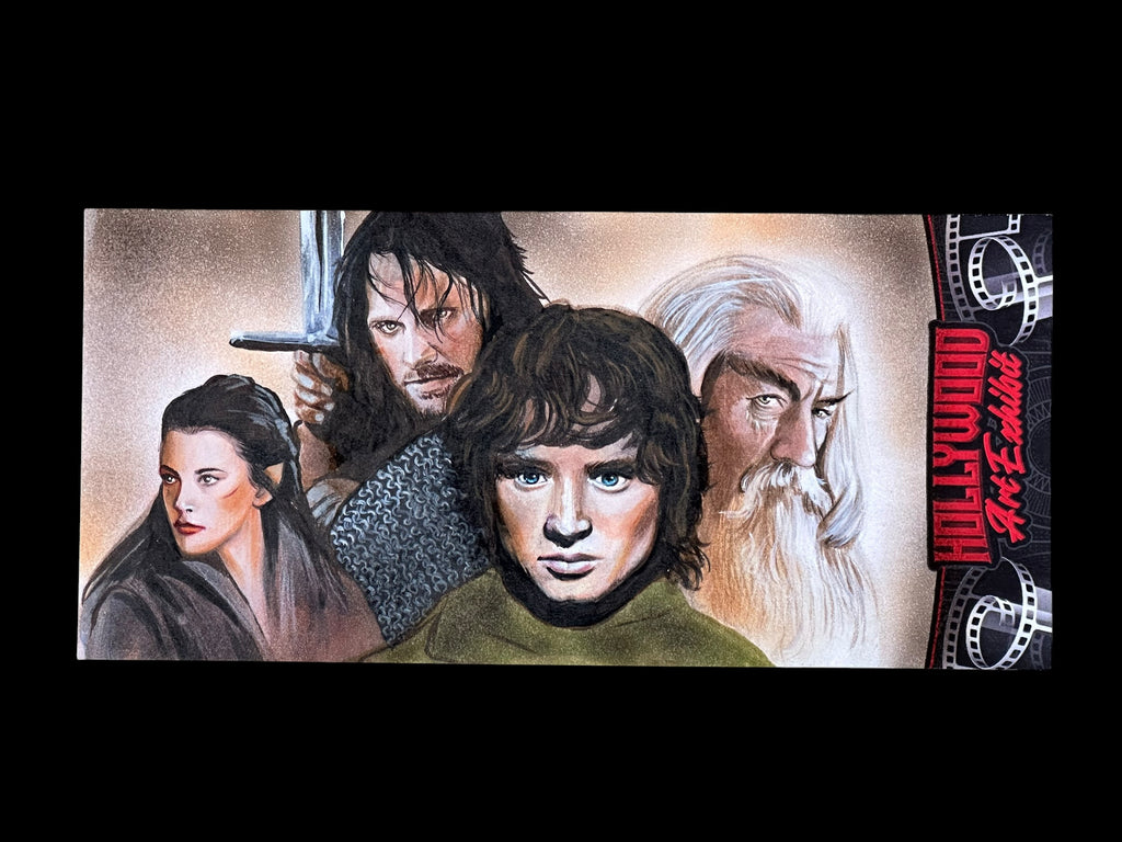2026 Hollywood Art Exhibit LOTR - One Ring Panel Sketch Card 1/1 - Art by Semra Bulut