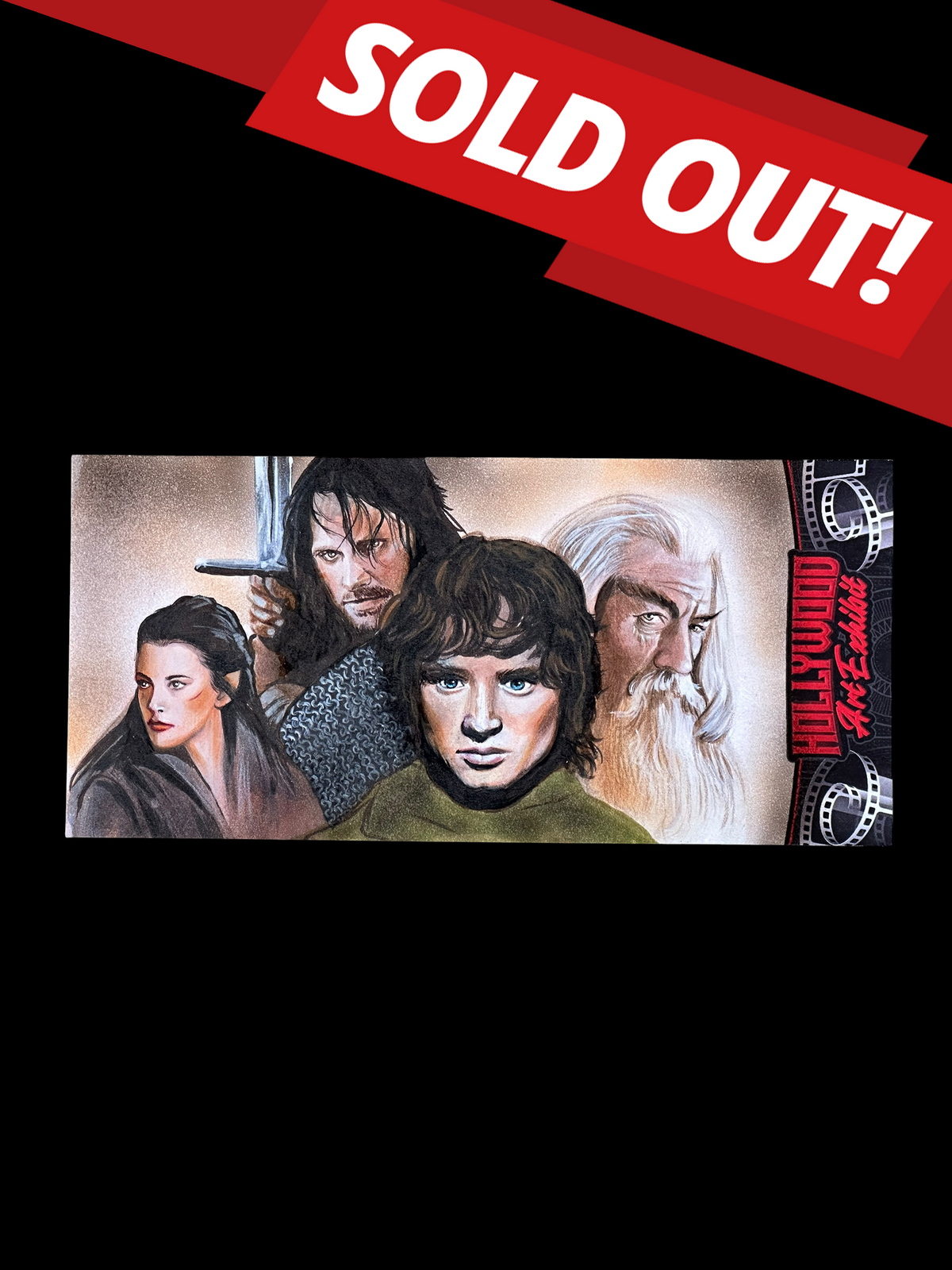 2026 Hollywood Art Exhibit LOTR - One Ring Panel Sketch Card 1/1 - Art by Semra Bulut