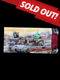 2026 Hollywood Art Exhibit Yoda in Vehicle The Child Panel Sketch Card 1/1 - Art by Semra Bulut